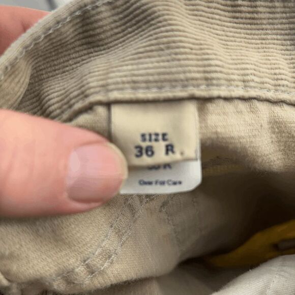 Vintage Abercrombie 5 Pocket Corduroy Wide Leg Grandpa Core Slimming Pants 36x28 - Picture 6 of 6